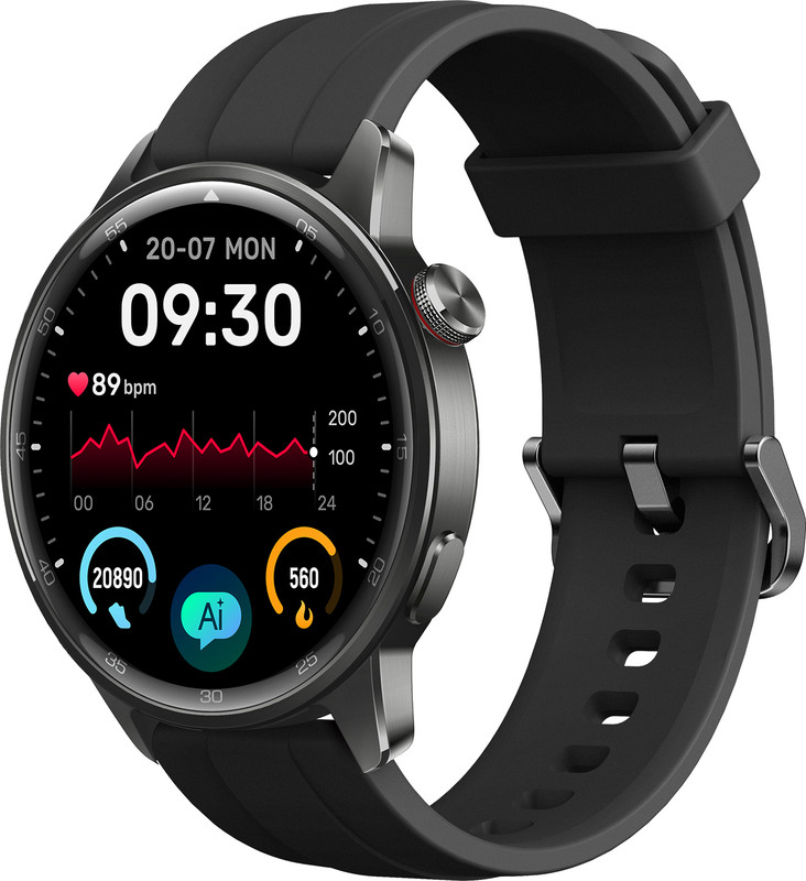 realme Watch S2, 1.43" AMOLED Display, Super AI Engine & upto 20 days battery Smartwatch(Black Strap, One Size)
