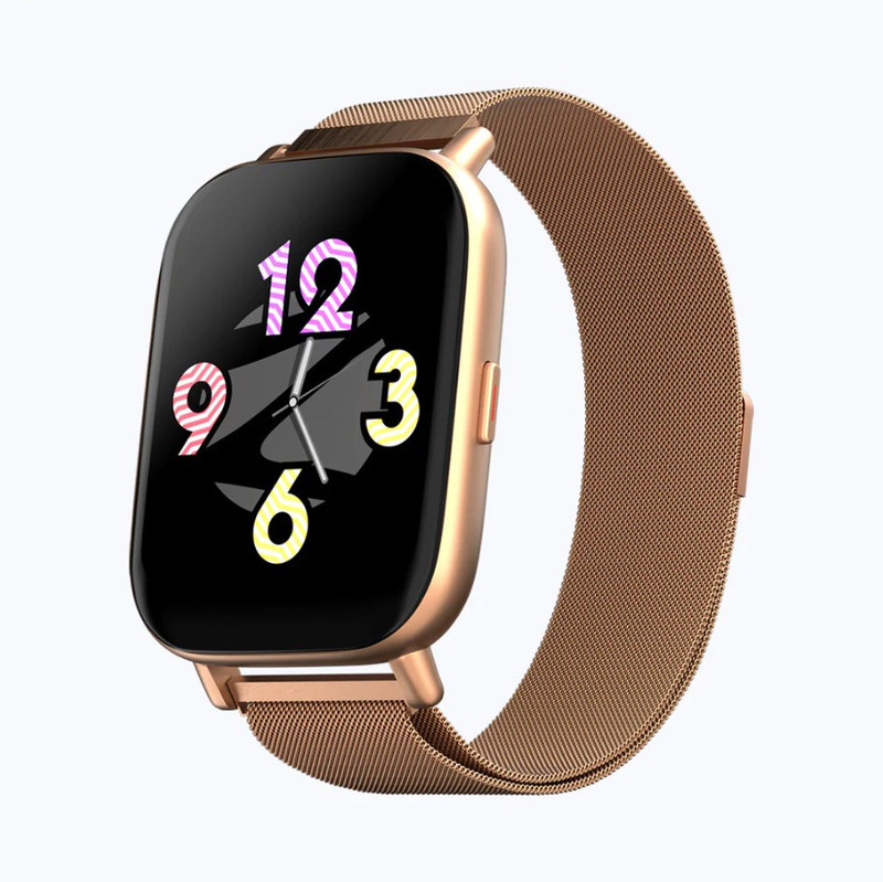 ZEBRONICS ZEB-FIT5220CH,SPECIAL EDITION SpO2/BP/HR Monitor,8 Sports Mode,Metal Body &Strap Smartwatch