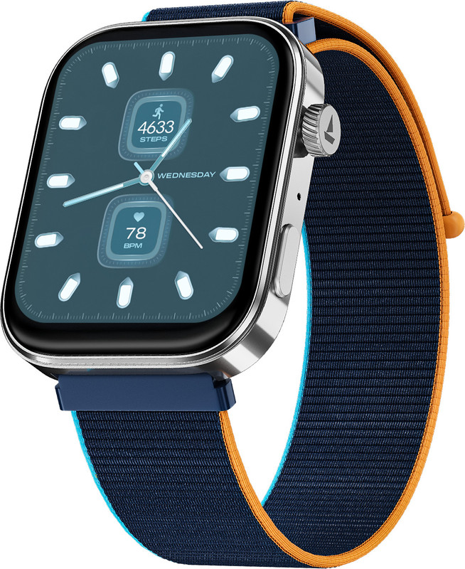 boAt Chrome Eon, Premium Metal Body, AI Coach,1.43" (3.63 cm) AMOLED Round Display Smartwatch(Active Black Strap, Free Size)