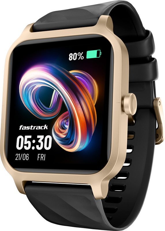 Fastrack FS1-1.83''|BT Calling|Fast Charge|110+ Sports Mode|200+ WatchFaces|IP68 Smartwatch(Black Strap, Free Size)