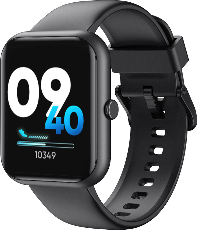 DIZO Watch with 1.85inch,550nits display&14 day battery(Black Strap, Free Size)