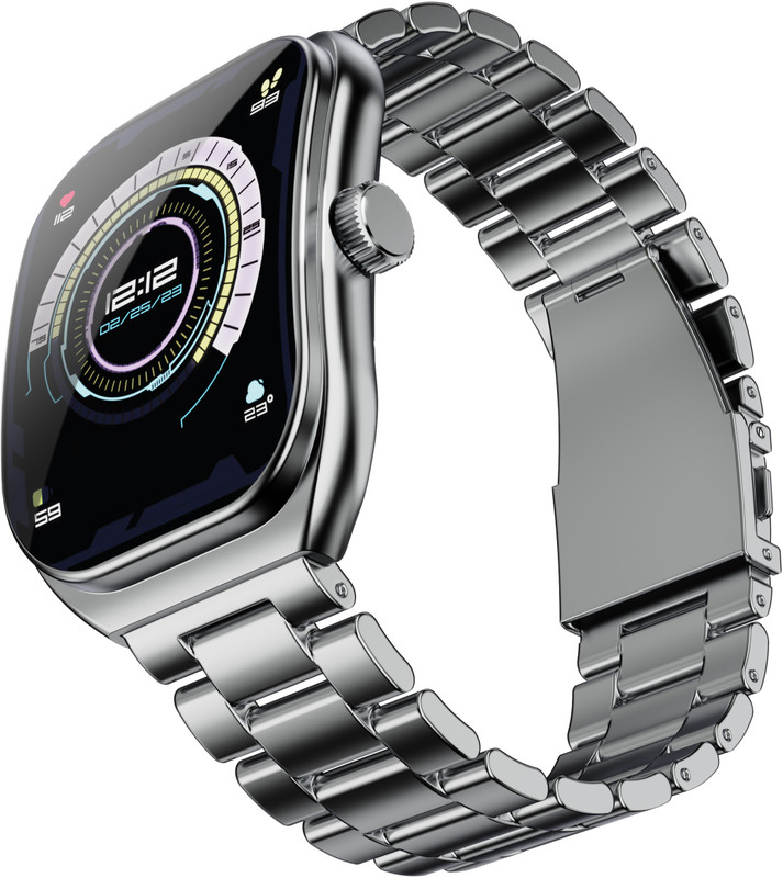 GOBOULT Trail Pro 2.01'' 3D Curved Display + AMOLED, 250+ Watch Faces, IP68 Smartwatch(Black Strap, Free Size)
