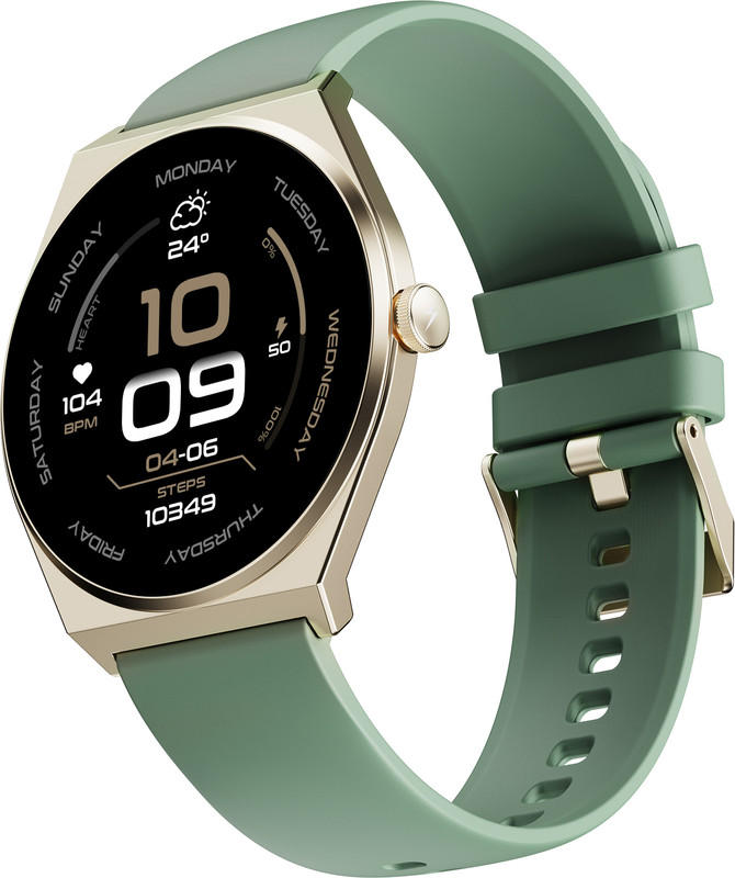 Fire-Boltt Legacy Nova 1.43 inch Ultra Slim AMOLED Wireless Charging Rotating Crown BT Call Smartwatch(Shadow Black Leather Strap, Free Size)
