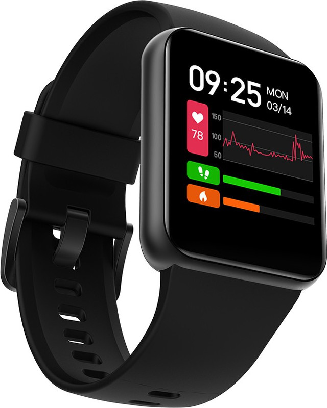 GOQii Smart Vital Lite 1.4" Smart Touch HD With 3 Months Health Coaching Smartwatch(Black Strap, Regular)