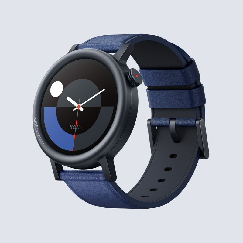 CMF by Nothing Watch Pro 2, 1.32" AMOLED, auto-brightness,Gesture Control, 3D warmup guide,GPS Smartwatch(Blue Strap, Free Size)