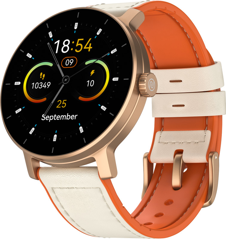 Noise Twist Hyper 1.38 Display, 14-Day Battery Life, Smart Island, Bluetooth 5.4 Smartwatch(Vintage Brown Strap, Regular)