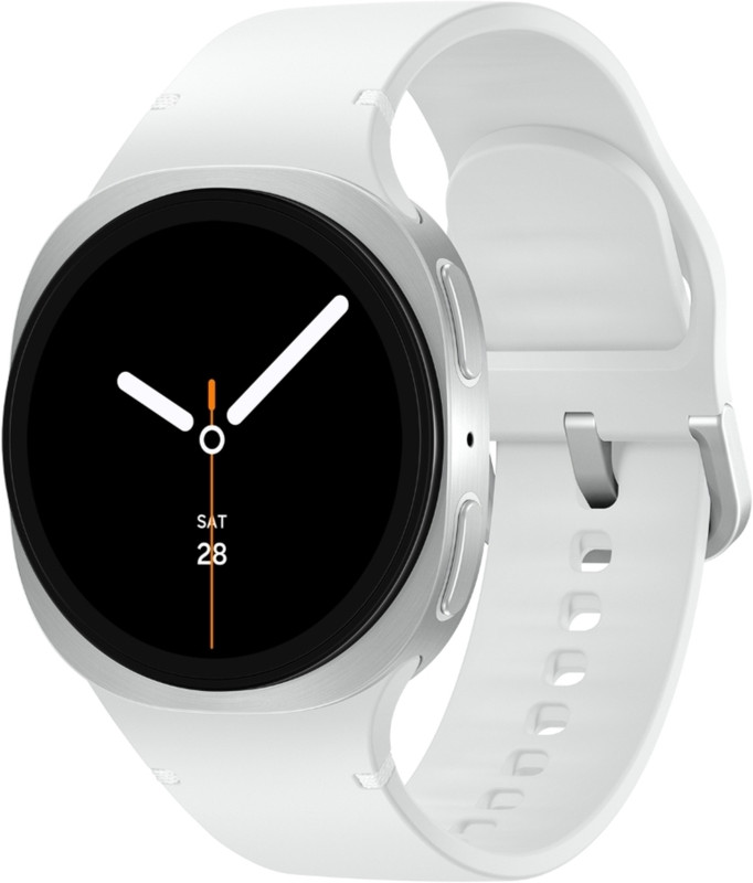 Samsung Galaxy Watch8 (40mm, Bluetooth)(White Strap, Small)
