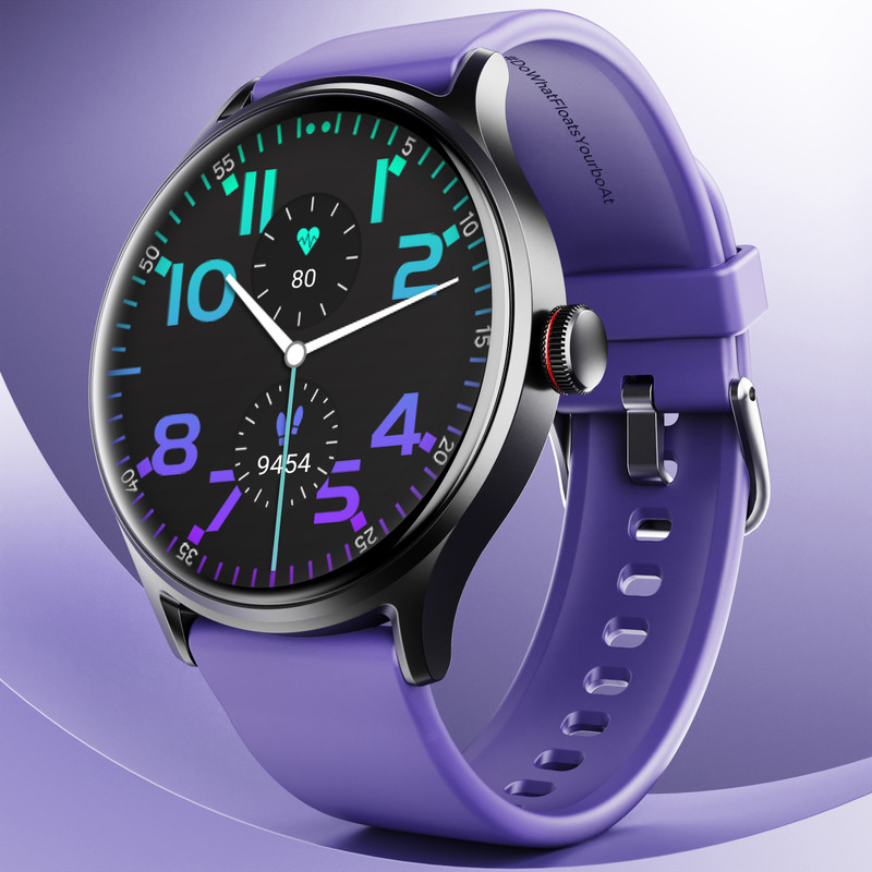 boAt 3.86 cm(1.52'') HD Display & Advanced Bluetooth Calling Smartwatch(Deep Purple Strap, Free Size)