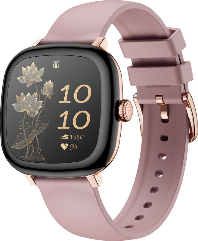 TITAN AiRA 1.70" AMOLED Metal Case Square Display,1000 Nits,AI Chat,Rotary Crown,Women Smartwatch(Pink Strap, Free Size)