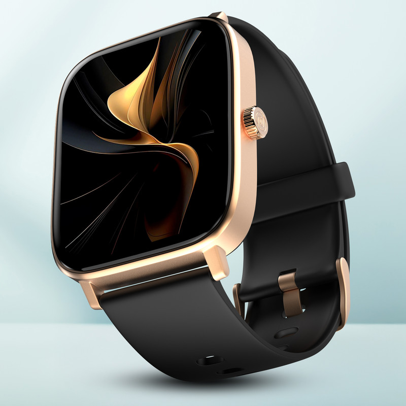 Noise Colorfit Icon 2 1.8'' Display with Bluetooth Calling, AI Voice Assistant Smartwatch(Midnight Gold Strap, Regular)