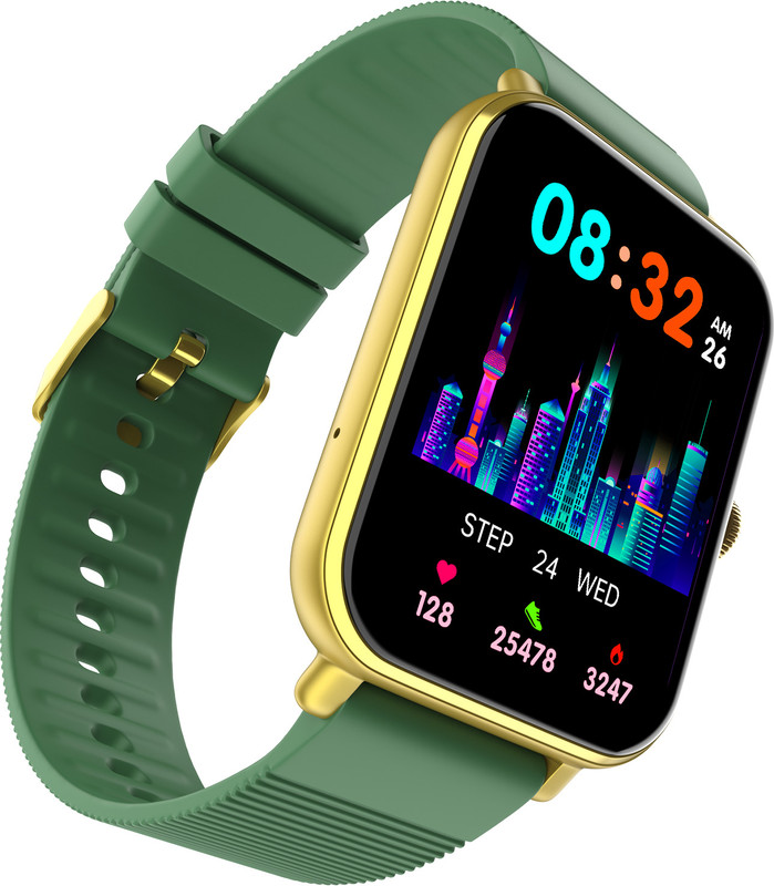 alt GOAT, 1.78 AMOLED Display, Single Chip Bluetooth Calling, 100+ Watchfaces, IP68 Smartwatch(Green Strap, Free Size)