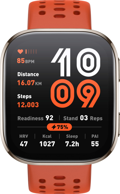 AMAZFIT Bip 6 1.97 AMOLED Display, GPS, Bluetooth Calling Smartwatch(Red Strap, Free Size)