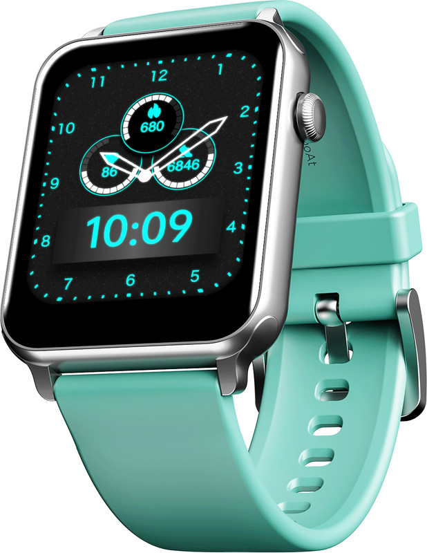 boAt Wave Call Smartwatch(Caribbean Green Strap, One Size)