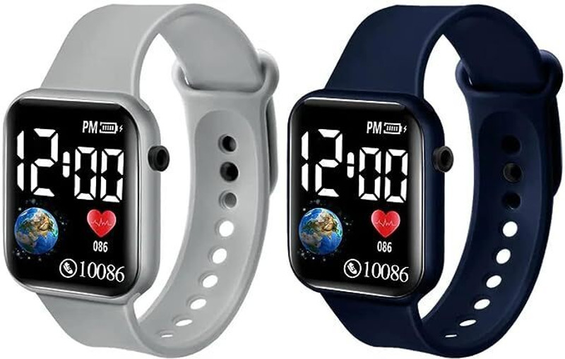 Tarido Teenagers LED Luxurious Fashion Silicone (Not Smart Watch) Digital Watch Smartwatch(Multicolor Strap, Free Size)