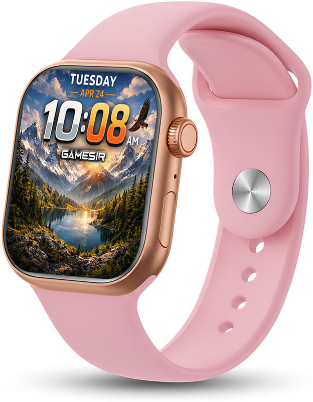 GameSir T500 Pink-A1 Full Screen Touch Watch Specially Made for Girl & Women Smartwatch(Pink Strap, "Free Size Elegant Women's Smartwatch with Fitness and Fashion & Stylish Design")