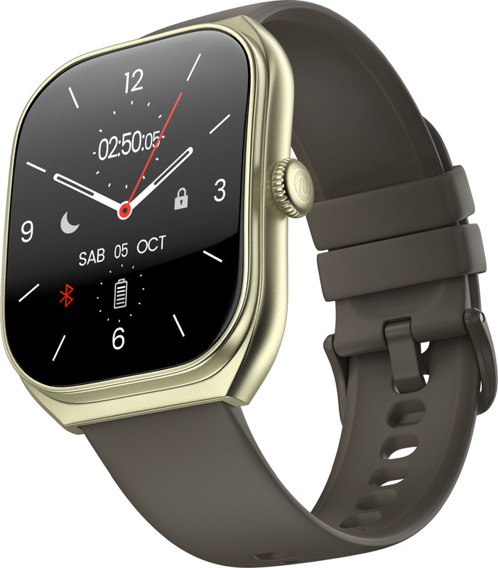 Noise Icon Arc 2.01" Immersive Curved Display, 10 Days Battery, 1ATM Water Resistance Smartwatch(Jet Black Strap, Regular)