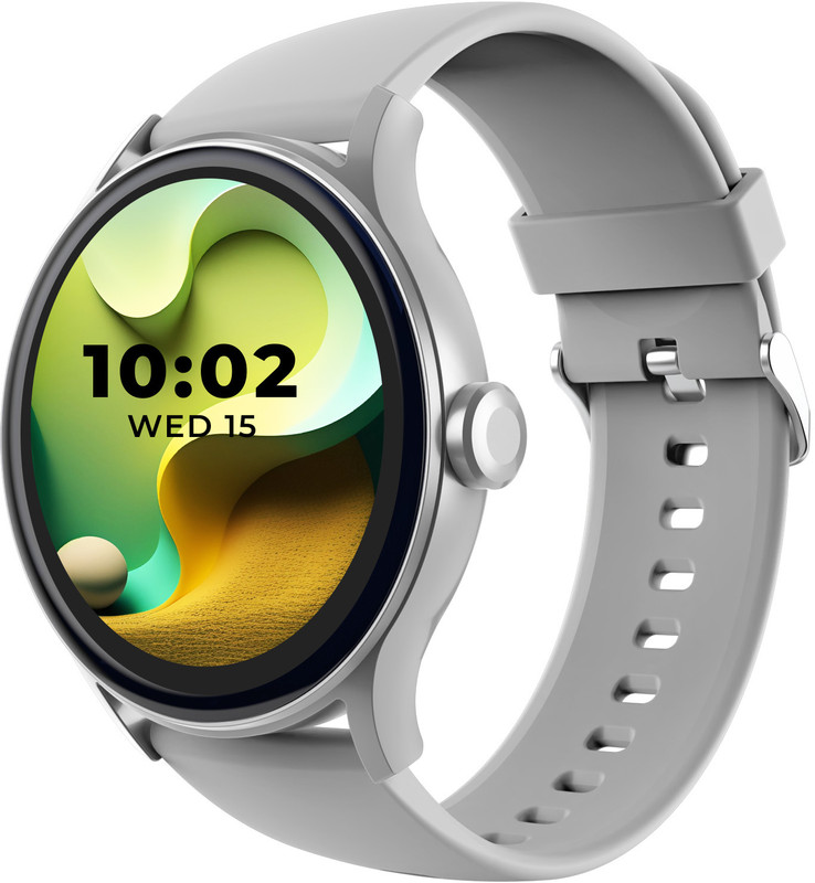 beatXP Flare Pro Smartwatch(Silver Strap, Free Size)