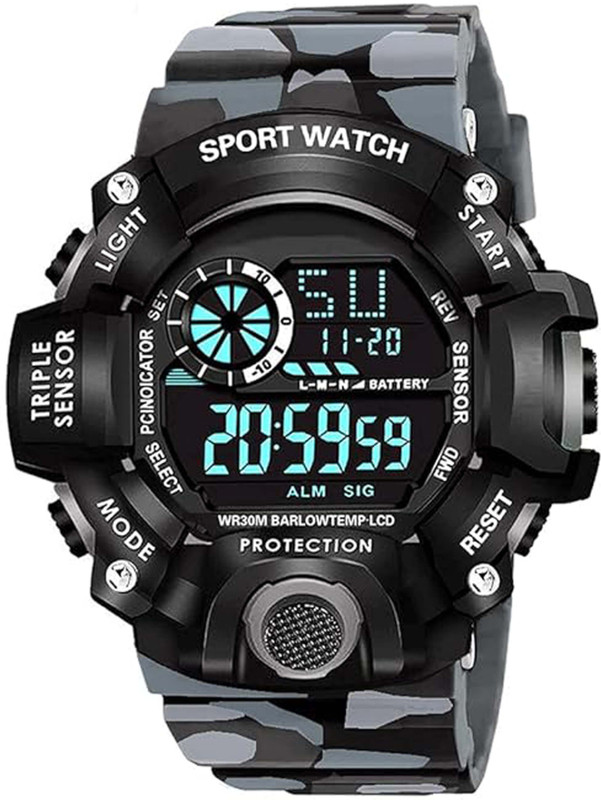 RHYLOZ Digital Sports Watch – Shockproof, Waterproof, Smartwatch for Men