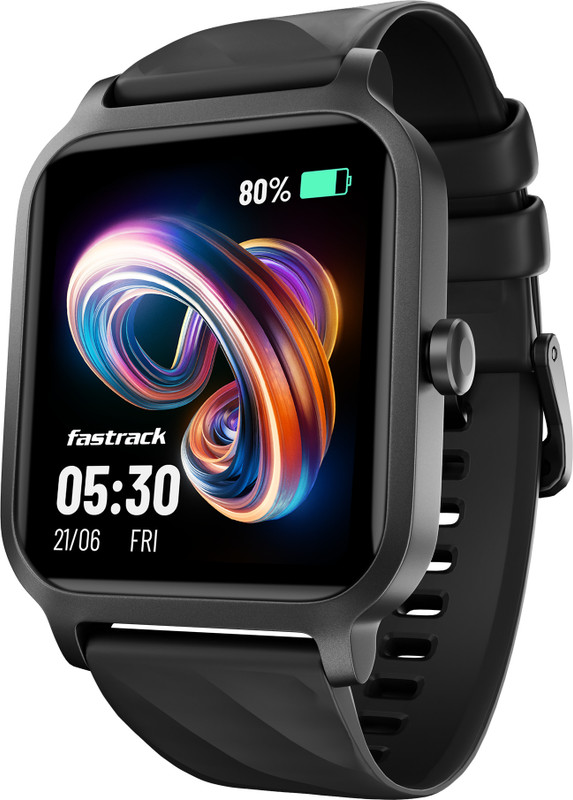 Fastrack FS1-1.83''|BT Calling|Fast Charge|110+ Sports Mode|200+ WatchFaces|IP68 Smartwatch(Teal Strap, Free Size)