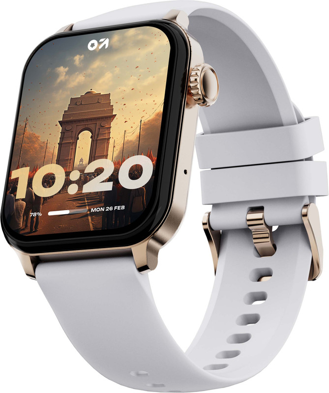 GOBOULT Drift 2, 15 days Battery life, 1.83'' HD Screen, 500Nits Brightness Smartwatch(Metal Black Strap, Free Size)