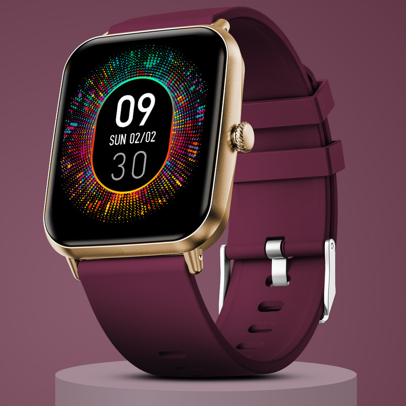 Fire-Boltt Ninja Calling Pro Plus 46.5mm (1.83) Display Bluetooth, AI Voice Smartwatch(Wine New Strap, Free Size)