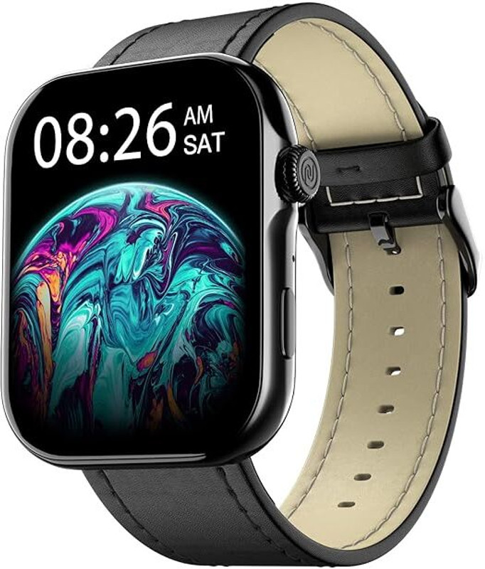Noise Vision 3 with 1.96" AMOLED display with Thin Bezel, Metallic Build Smartwatch(Forest Green Strap, Regular)