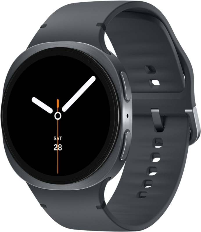 Samsung Galaxy Watch8 (40mm, Bluetooth)(Dark Gray Strap, Small)