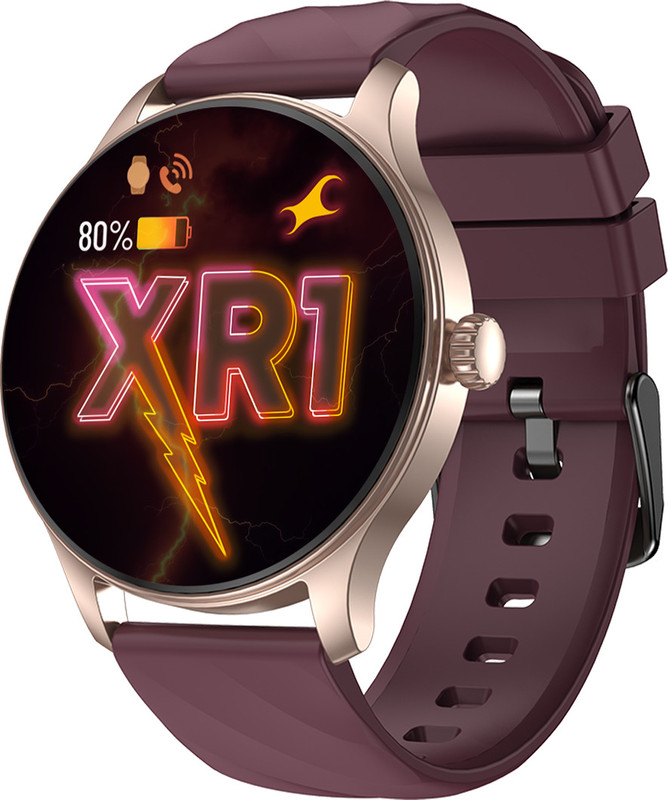 Fastrack Revoltt XR1-1.38|BT Calling|Fast Charge|100+ Sports Mode|IP68|Calculator|Fashion Smartwatch(Black Strap, Free Size)