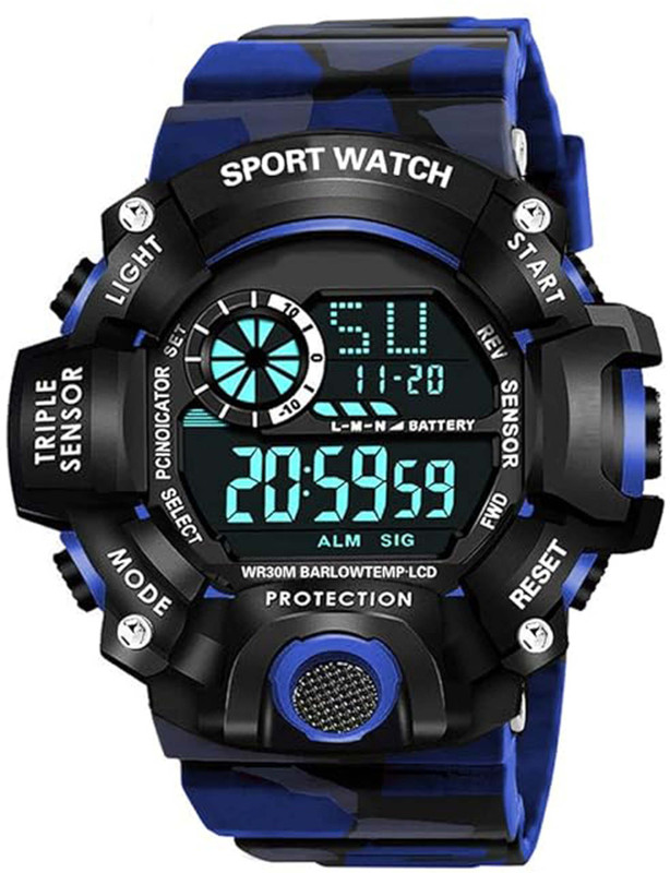 RHYLOZ Digital Sports Watch – Waterproof, Smartwatch for Men