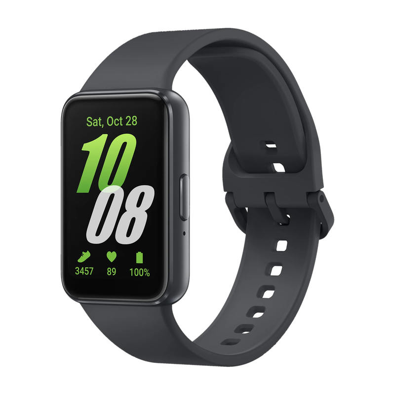 Samsung Galaxy Fit3 | AMOLED Display & Aluminium Body | Upto 13Day Battery | 5ATM & IP68(Grey Strap, Free Size) - 61% off at DetectaDeal