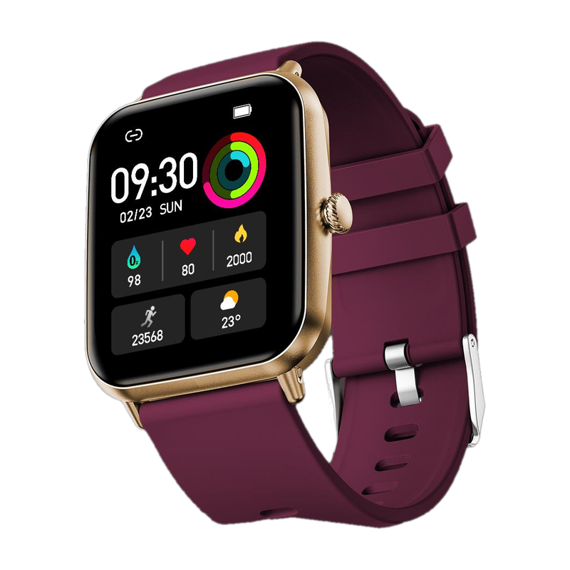 Fire-Boltt Ninja Calling Pro Smartwatch(Wine Strap, Free Size)