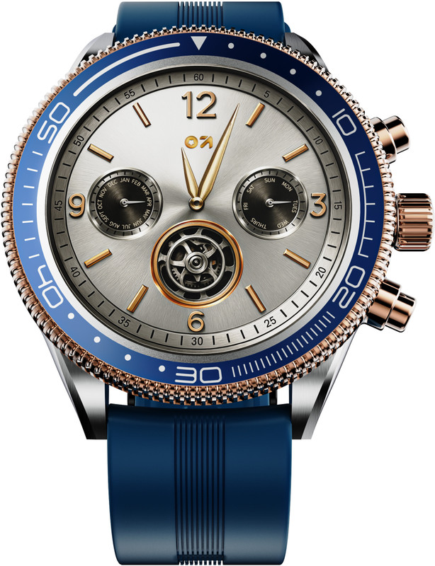 GOBOULT Saber 1.43" AMOLED Screen, Rotating Bezel, 700 Nits Brightness Smartwatch(Blue Strap, Free Size)