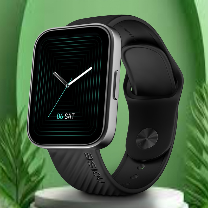 Noise Vision 2 Buzz with 1.7'' AMOLED Always On Display, 100 sports mode, IP68 Rated Smartwatch(Black Strap, Regular)