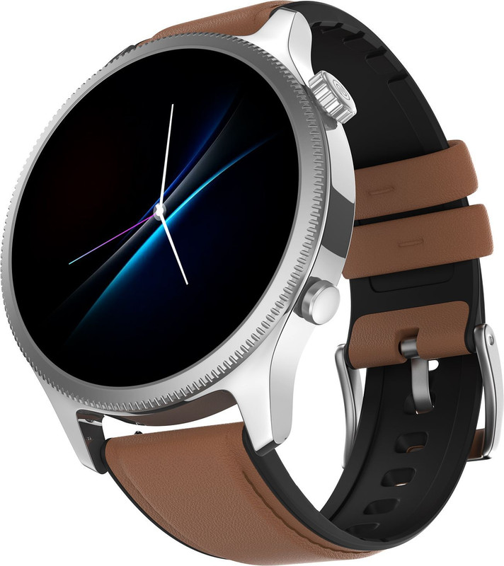 Noise NoiseFit Evolve 4 Smartwatch(Vintage Brown Strap, Regular)