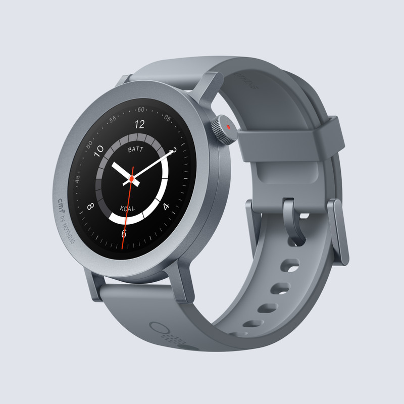 CMF by Nothing Watch Pro 2, 1.32" AMOLED, auto-brightness,Gesture Control, 3D warmup guide,GPS Smartwatch(Ash Grey Strap, Free Size)