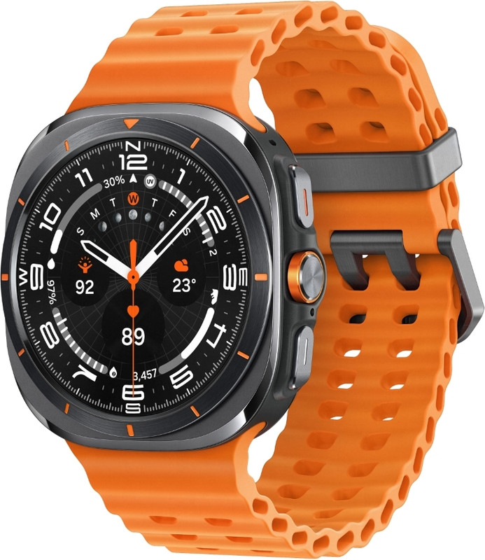 Samsung Galaxy Watch Ultra 2025(Orange Strap, Large)