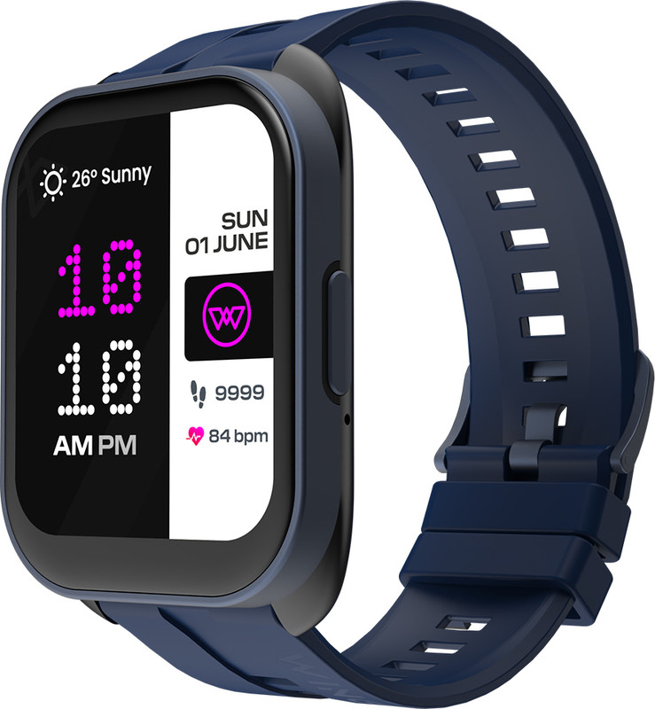 Wings 2.01 HD Smartwatch – Blue Strap, Made in India