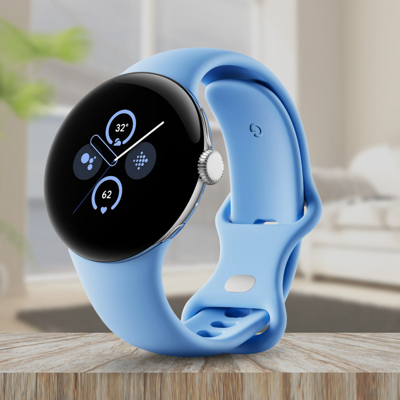 Google Pixel Watch 2 Smartwatch(Obsidian Active Strap, Free Size)