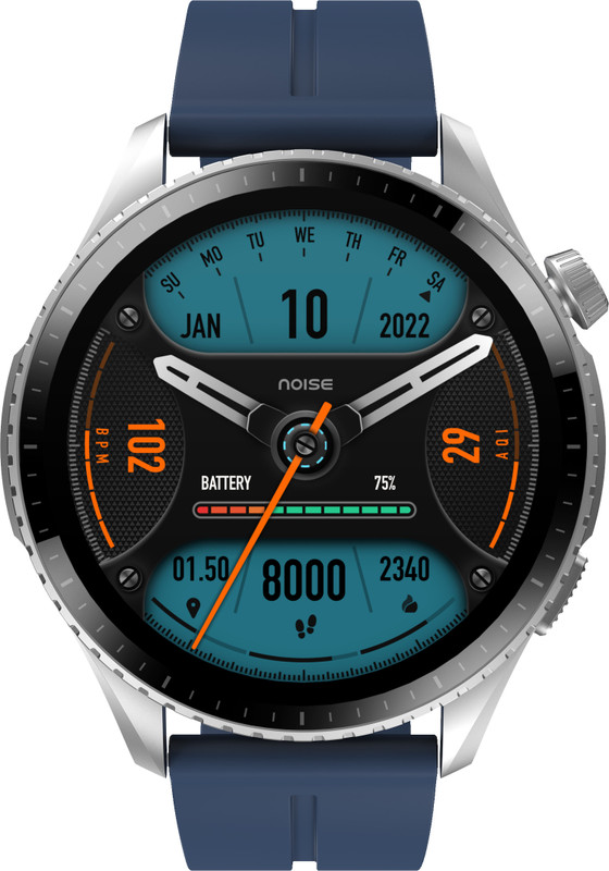 Noise Origin Smartwatch(Mosaic Blue Strap, Regular)