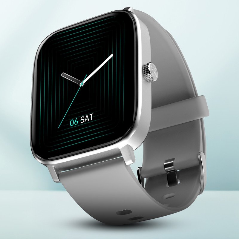 Noise Colorfit Icon 2 1.8'' Display with Bluetooth Calling, AI Voice Assistant Smartwatch(Silver Grey Strap, Regular)