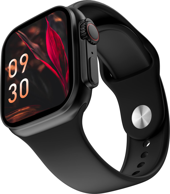 alt PF BT Calling with 1.93" HD Display, AI Voice Assistant t800 Black Smartwatch(Black Strap, Regular)