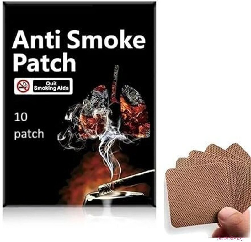 Herbs Library Anti Smoking Patch | Use Soft And Safe For Everyday Wear Smoking Cessations(Pack of 10)