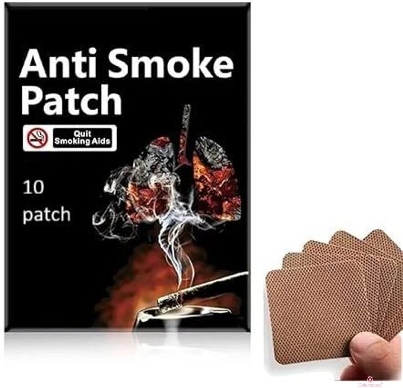 Colorstock Anti Smoking Patch | For Practical Quitting Support Smoking Cessations(Pack of 10)