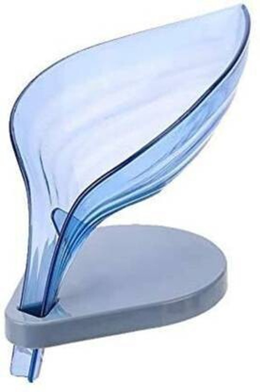 MURLI Leaf Shape Bathroom Soap Box Dish Storage Tray Holder Non Slip Drain Case Gadget (Multicolor)(Multicolor)