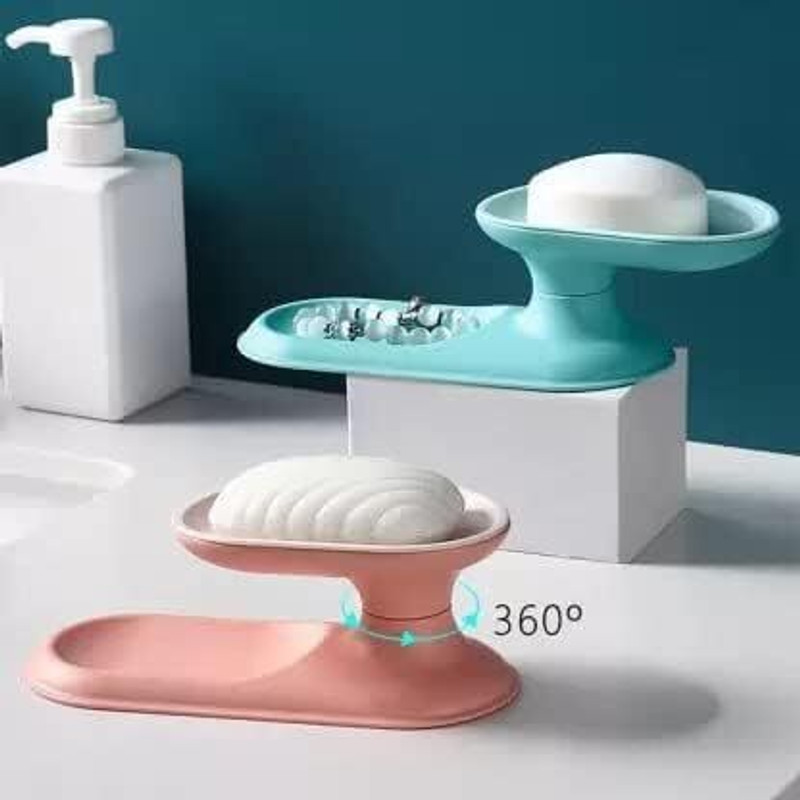 AARUKCREATION Bathroom Accessories Soap Box Soap Dish Storage Drain Soap Holder(Multicolor)