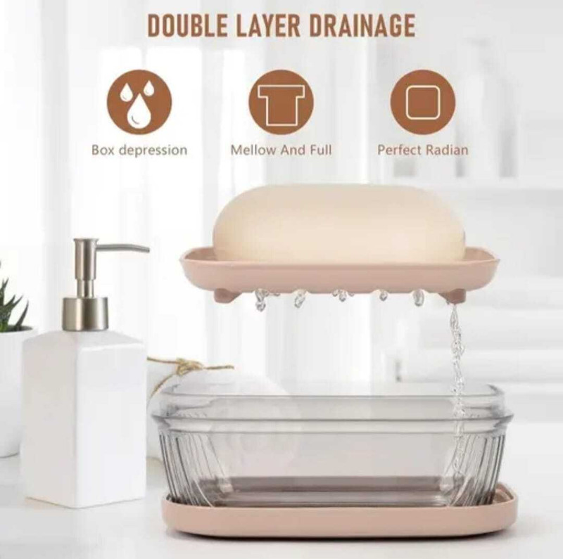 Stronwik Travel Soap Container with Lid(Brown)