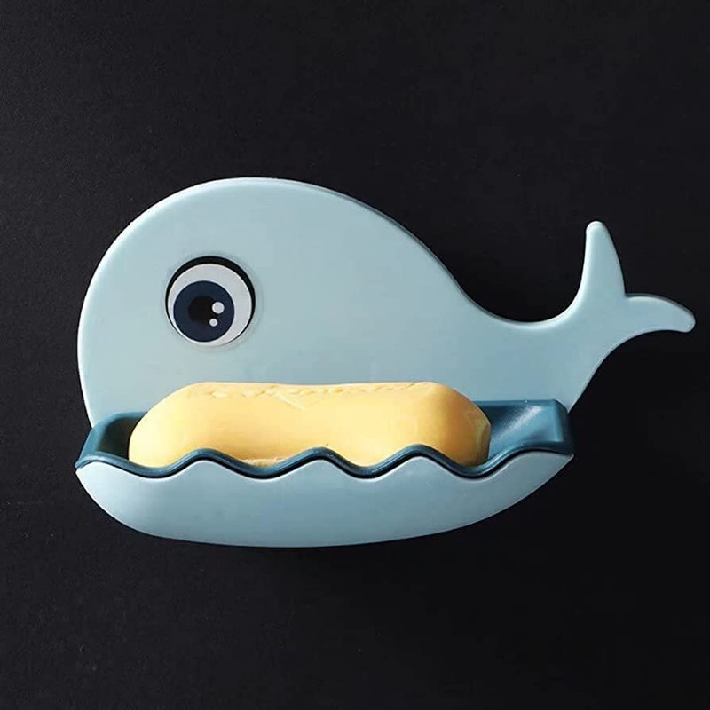 Sokmak 1PC Soap Dish Fish Design Multicolor Plastic Holder for Bathroom, Kitchen, Home Toothbrush Case(Pack of 1)