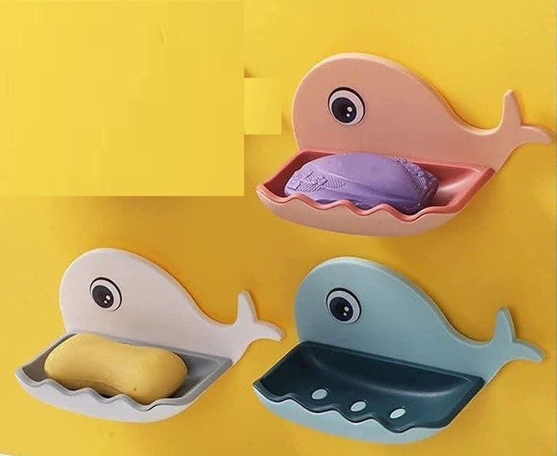 BRIZINGER Fish Soap Stand Holder Design Random Color(Plastic)(Multicolor)