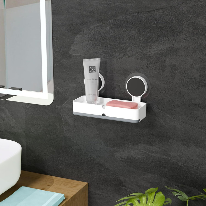XBEY Soap Holder For Bathroom, Non-Drill Wall Mount Magic Sticker Self Adhesive(Multicolor)