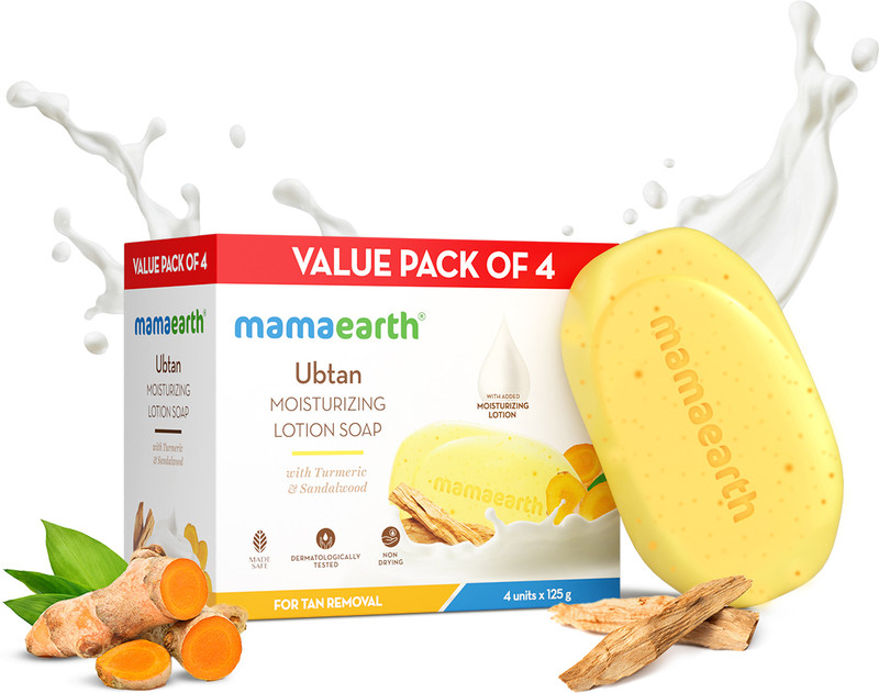 Mamaearth Ubtan Skin Brightening Soap(4 x 125 g)